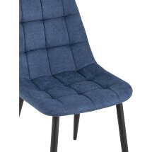 Стул Stool Group Канзас синий в мягкой тканевой обивке