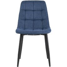 Стул Stool Group Канзас синий в мягкой тканевой обивке