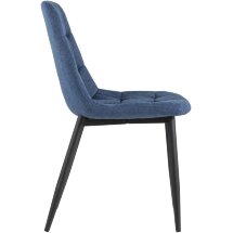 Стул Stool Group Канзас синий в мягкой тканевой обивке
