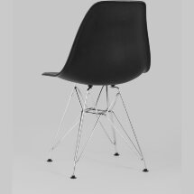 Стул Stool Group DSR черный, полипропилен, основание хромированный металл, ножки с резиновыми прокладками