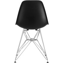 Стул Stool Group DSR черный, полипропилен, основание хромированный металл, ножки с резиновыми прокладками