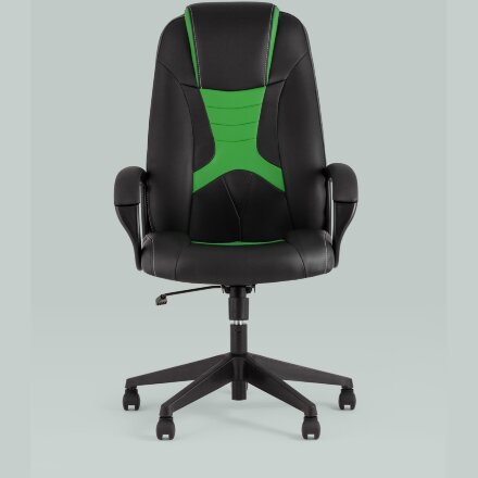 Кресло игровое TopChairs ST-CYBER 8 черный/салатовый 