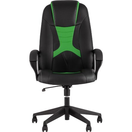 Кресло игровое TopChairs ST-CYBER 8 черный/салатовый 