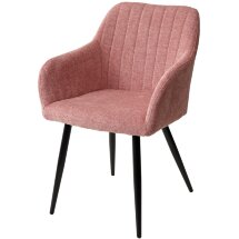 Стул BRANDY WZ2042-11 брусничный фактурный велюр/ черный каркас М-City