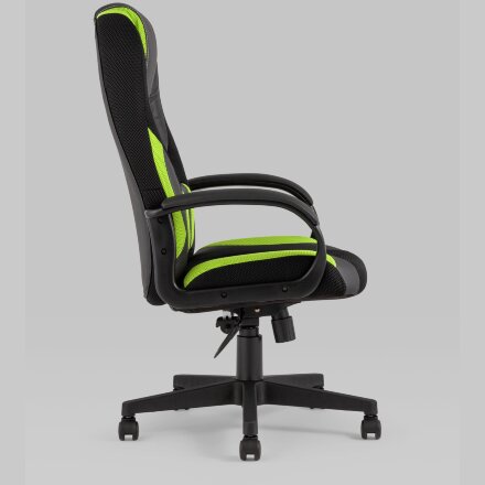 Кресло игровое TopChairs ST-CYBER 9 черный/зеленый 