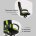 Кресло игровое TopChairs ST-CYBER 9 черный/зеленый 