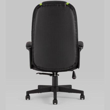 Кресло игровое TopChairs ST-CYBER 9 черный/зеленый 
