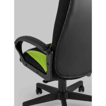 Кресло игровое TopChairs ST-CYBER 9 черный/зеленый