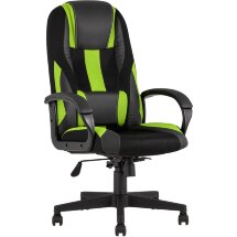 Кресло игровое TopChairs ST-CYBER 9 черный/зеленый