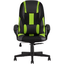 Кресло игровое TopChairs ST-CYBER 9 черный/зеленый