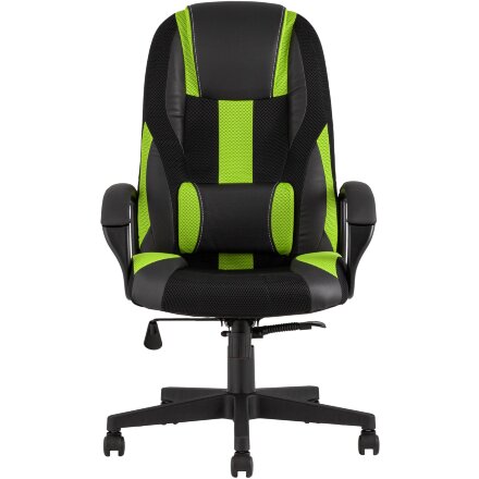 Кресло игровое TopChairs ST-CYBER 9 черный/зеленый 