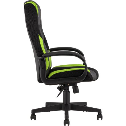 Кресло игровое TopChairs ST-CYBER 9 черный/зеленый 