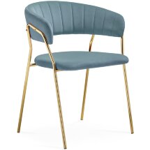 Стул Мебель Китая Kamelia 1 light blue /gold