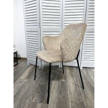 Стул AMARETTO VBP206 античный светло-бежевый/ черный каркас, М-City