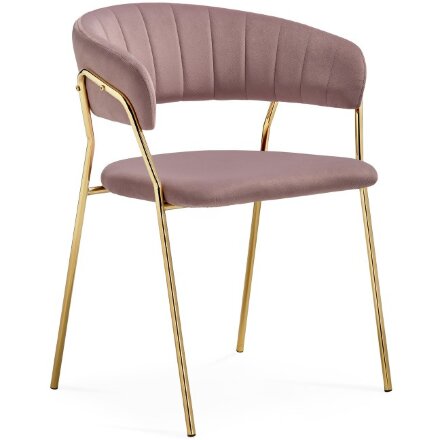 Стул на металлокаркасе Kamelia 1 light purple /gold 