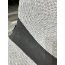 Стул ELLEN WZ2042-18 белая галька, фактурный велюр/ RU-07 серая сталь/ черный каркас М-City