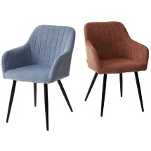 Стул BRANDY WZ2042-16 бледно-васильковый фактурный велюр/ черный каркас М-City