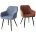 Стул BRANDY WZ2042-16 бледно-васильковый фактурный велюр/ черный каркас М-City 
