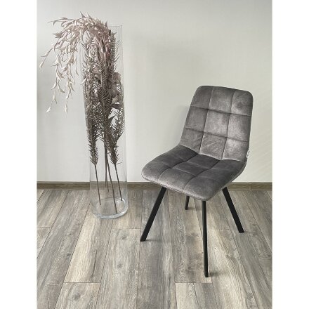 Стул CHILLI SQUARE PK6015-02 (VBP202) античный темно-серый, велюр М-City 