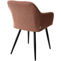 Стул BRANDY WZ2042-08 бронзовый фактурный велюр/ черный каркас М-City