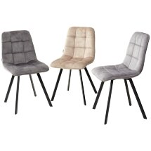 Стул CHILLI SQUARE PK6015-03 (VBP203) античный cеребристо-серый, велюр М-City