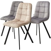 Стул CHILLI SQUARE PK6015-03 (VBP203) античный cеребристо-серый, велюр М-City