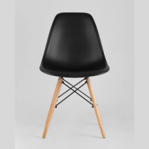 Стул Stool Group DSW черный, литой полипропилен, стальной каркас, массив бука