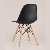 Стул Stool Group DSW черный, литой полипропилен, стальной каркас, массив бука