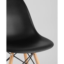 Стул Stool Group DSW черный, литой полипропилен, стальной каркас, массив бука