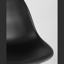 Стул Stool Group DSW черный, литой полипропилен, стальной каркас, массив бука