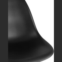 Стул Stool Group DSW черный, литой полипропилен, стальной каркас, массив бука