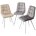 Стул CHILLI SQUARE PK6015-10(VBP210) античный бежевый, велюр/ белый каркас М-City 