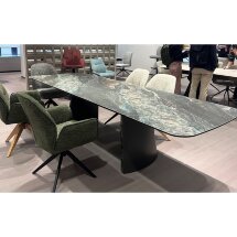 Стол VALDEMAR 180 KL-188 итальянская керамика, стекло/ каркас темно-серый/Kl-188, ®DISAUR