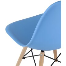 Стул Eames Style DSW голубой x4