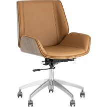 Кресло офисное Stool Group TopChairs Crown коричневое